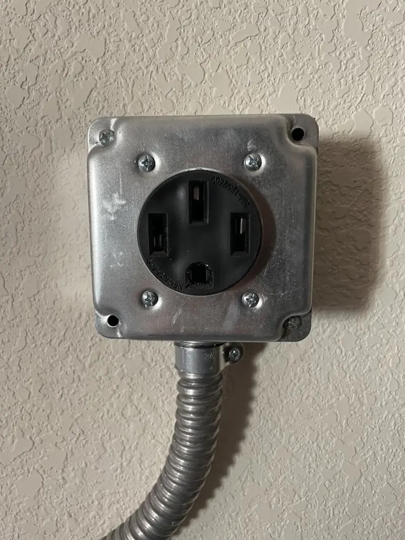 NEMA 14-50 outlet installed for Smart Home Electrical in Cache